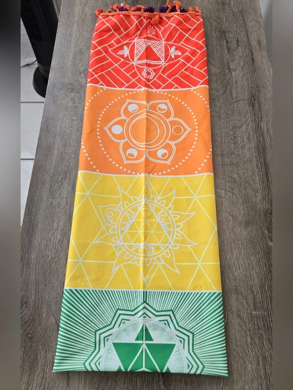 Rainbow Chakra Tapestry Throw